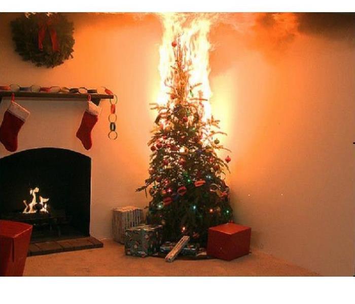 Fires from Christmas trees